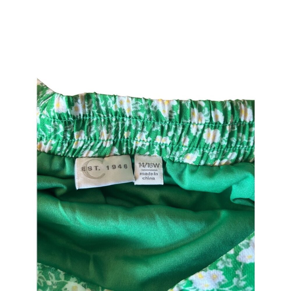 EST 1946 Women's Green Floral Skirt - Picture 3 of 5